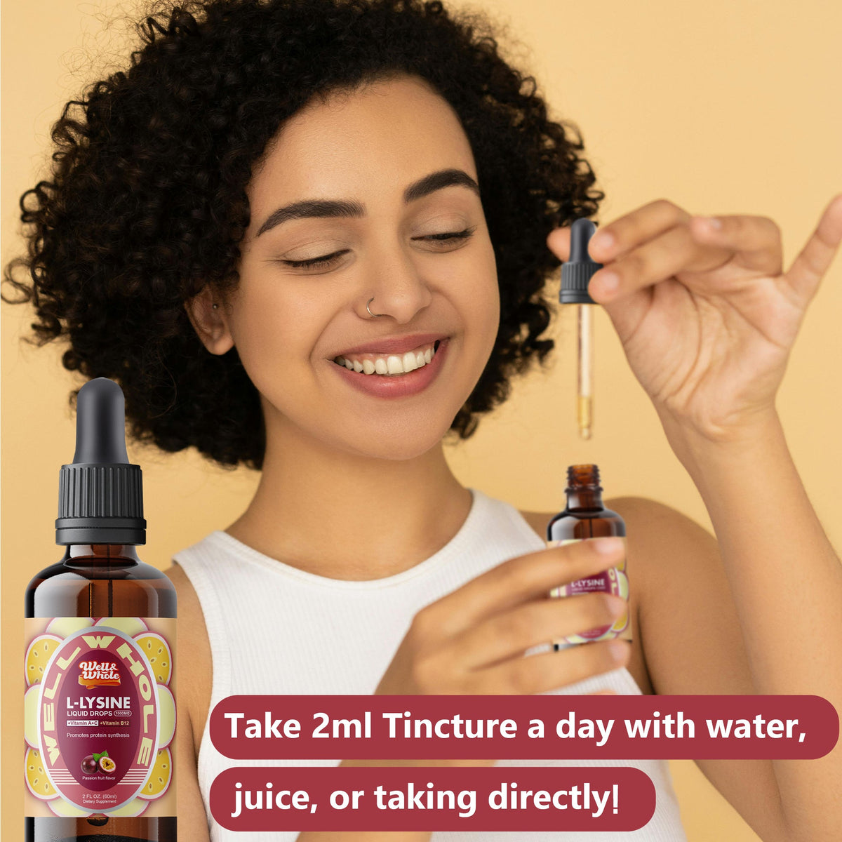 how to use l-lysine drops