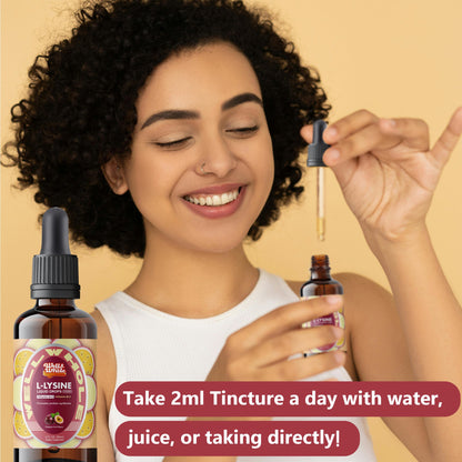 how to use l-lysine drops