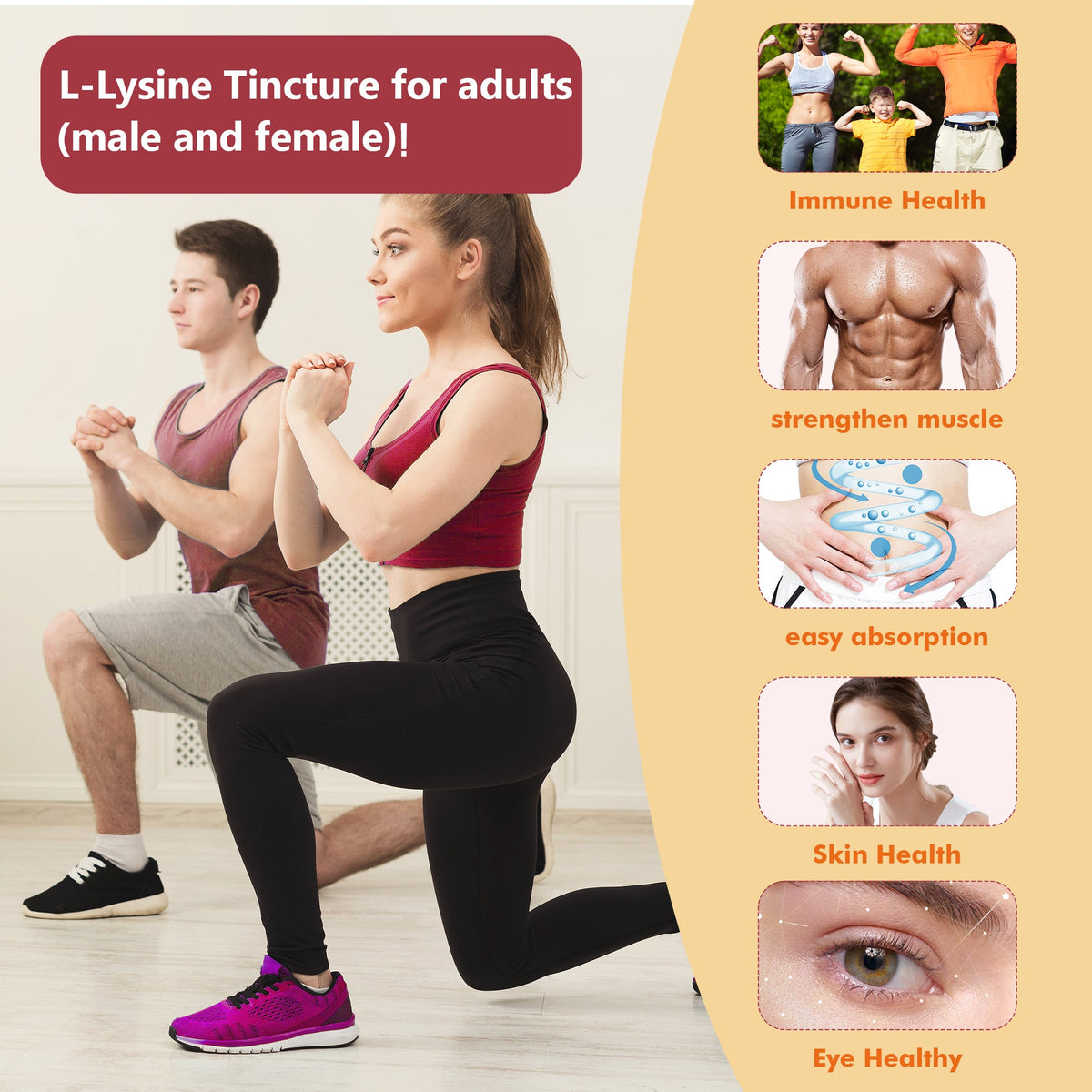 l-lysine drops support