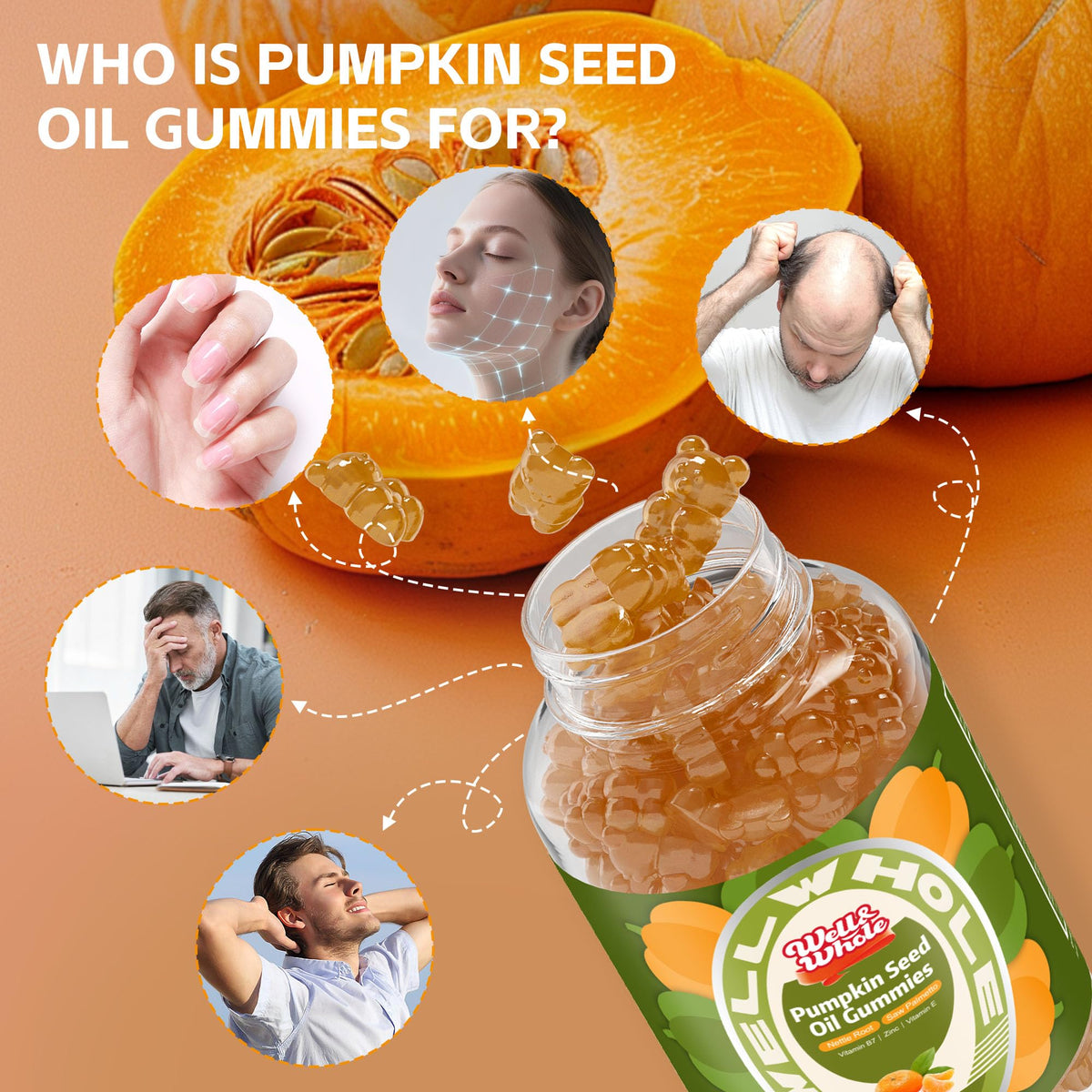 who is pumpkin seed  oil gummies for？